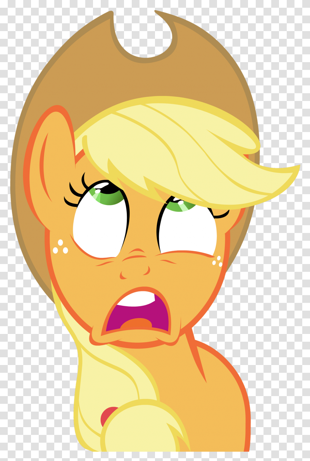 Little Pony Applejack Face Patrick Star Vs Homer Simpson, Teeth, Mouth, Lip, Helmet Transparent Png