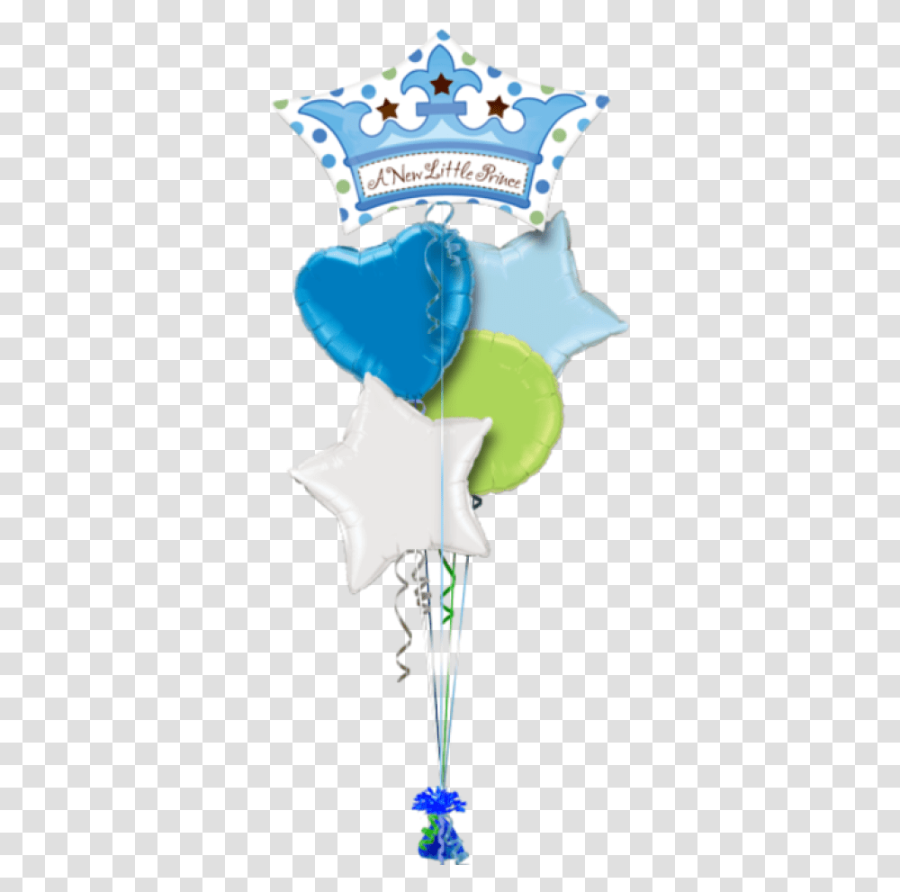 Little Prince Crown Balloon In A Box Helium Its A Balloon Bouquet Its A Boy, Sweets, Food, Confectionery, Star Symbol Transparent Png