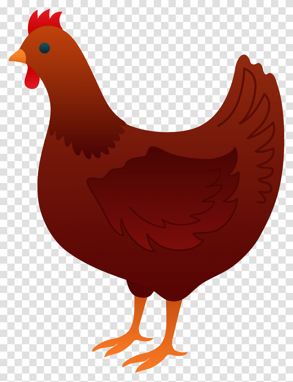 Little Red Cliparts, Hen, Chicken, Poultry, Fowl Transparent Png