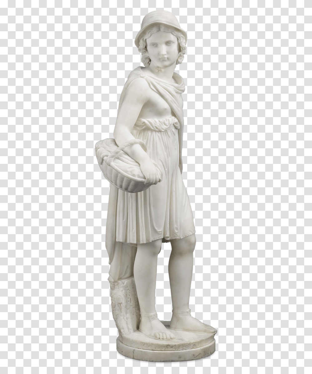 Little Red Riding Hood By Joseph Gott Marble Figurine, Person, Human, Apparel Transparent Png