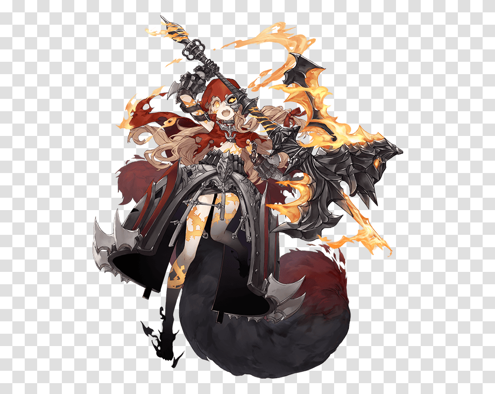 Little Red Riding Hood Drawn By Ji No Red Riding Hood Sinoalice, Person, Human, Dragon Transparent Png