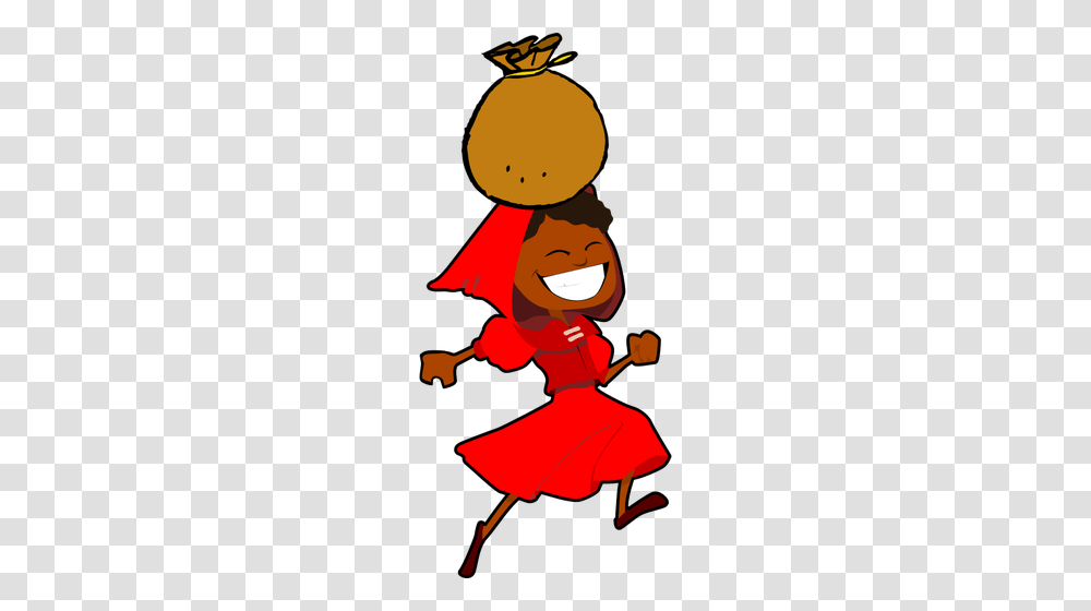 Little Red Riding Hood In Africa, Person, Plant, Toy, Outdoors Transparent Png