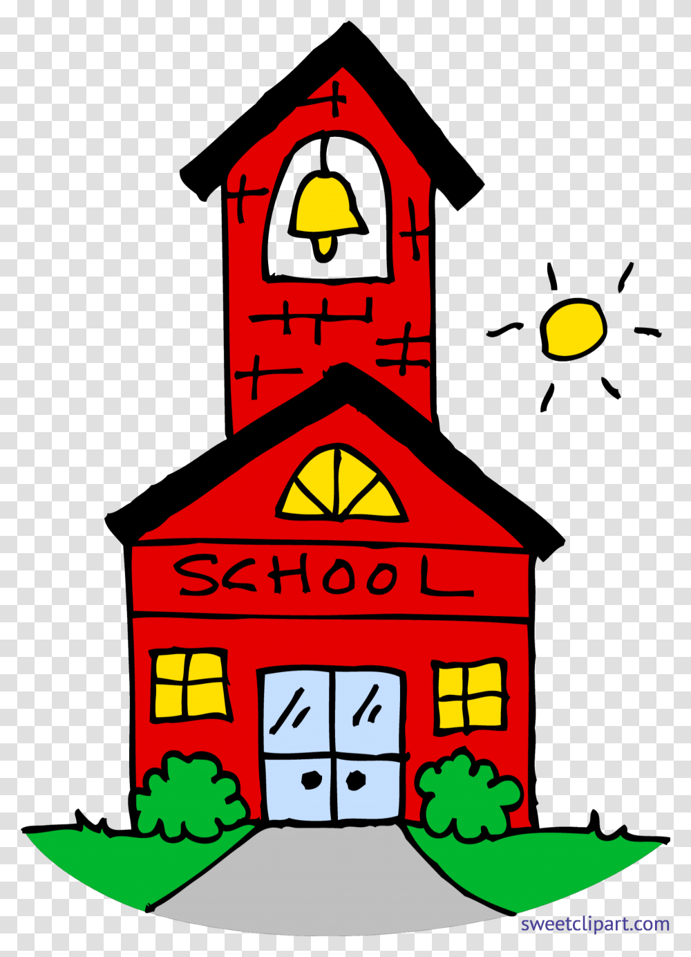 Little Red School House Clip Art Transparent Png