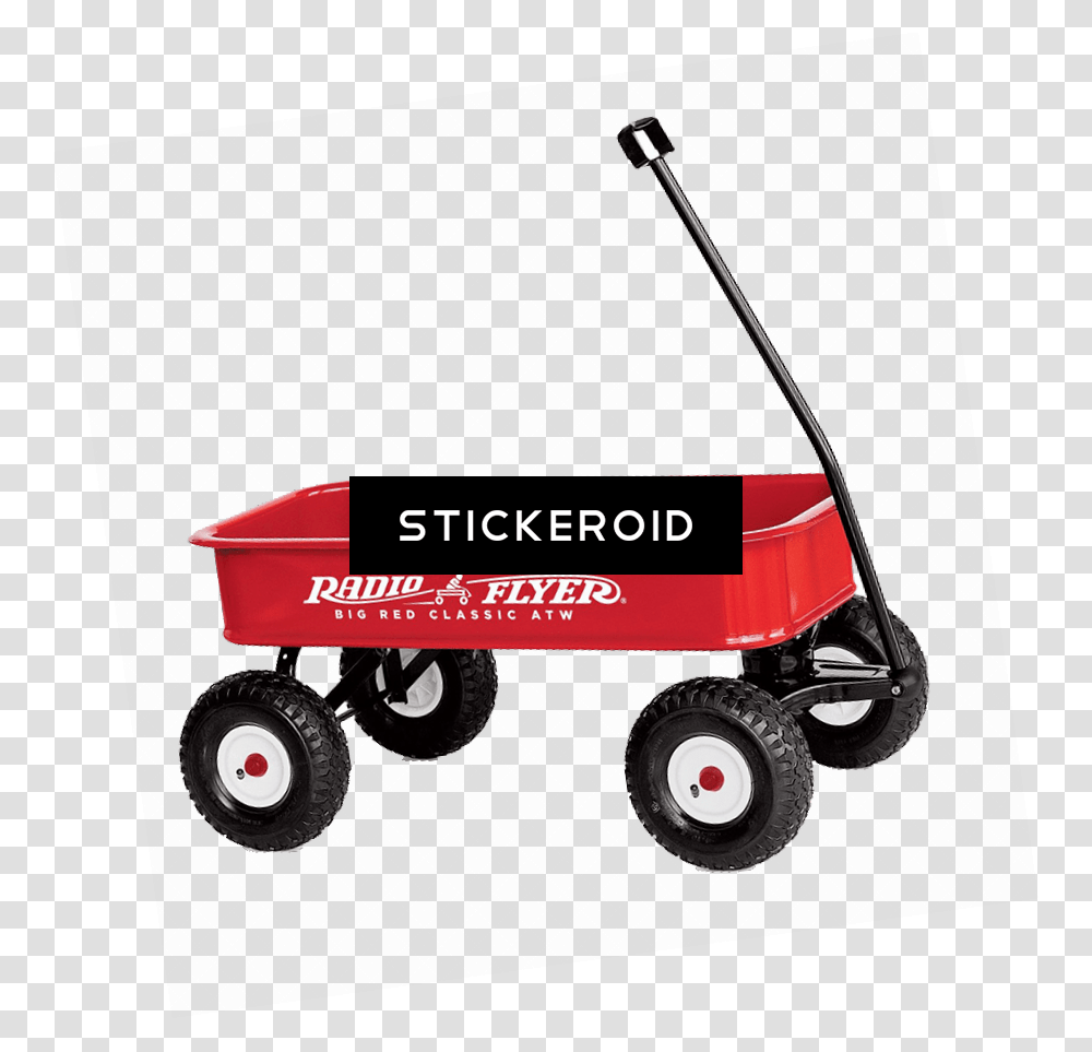 Little Red Wagon Clipart Radio Flyer Atw Wagon, Vehicle, Transportation, Carriage, Lawn Mower Transparent Png