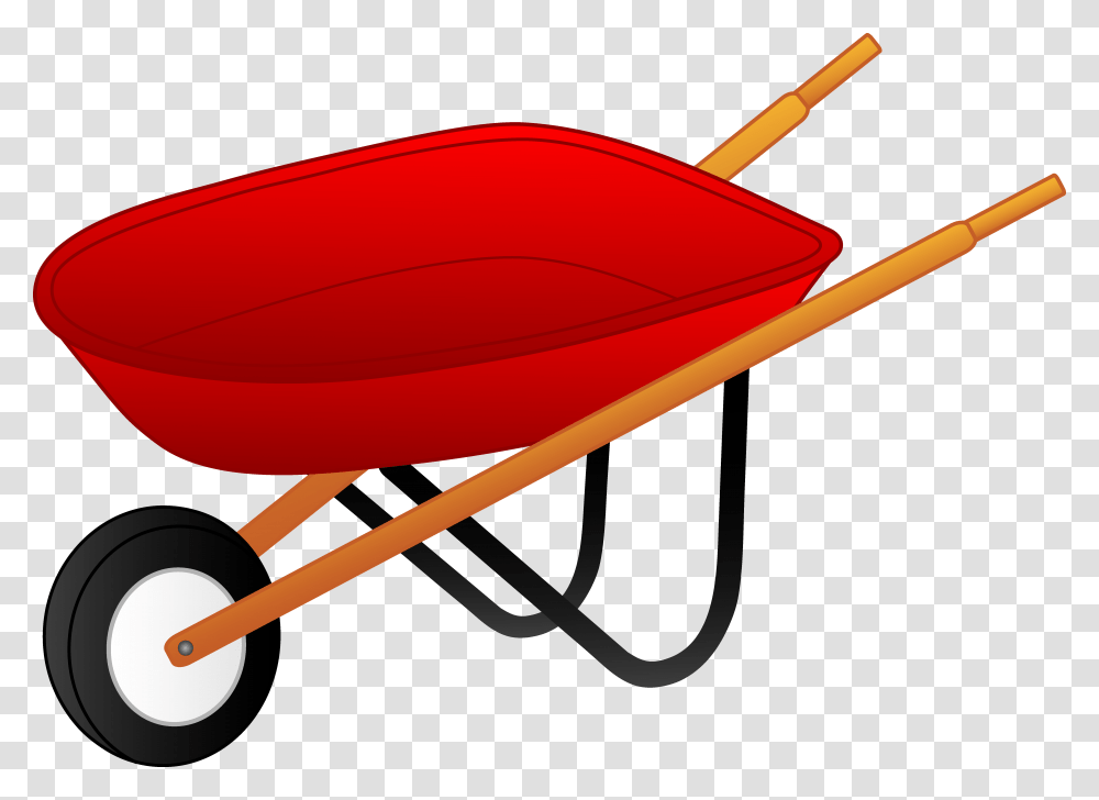 Little Red Wheelbarrow, Vehicle, Transportation Transparent Png