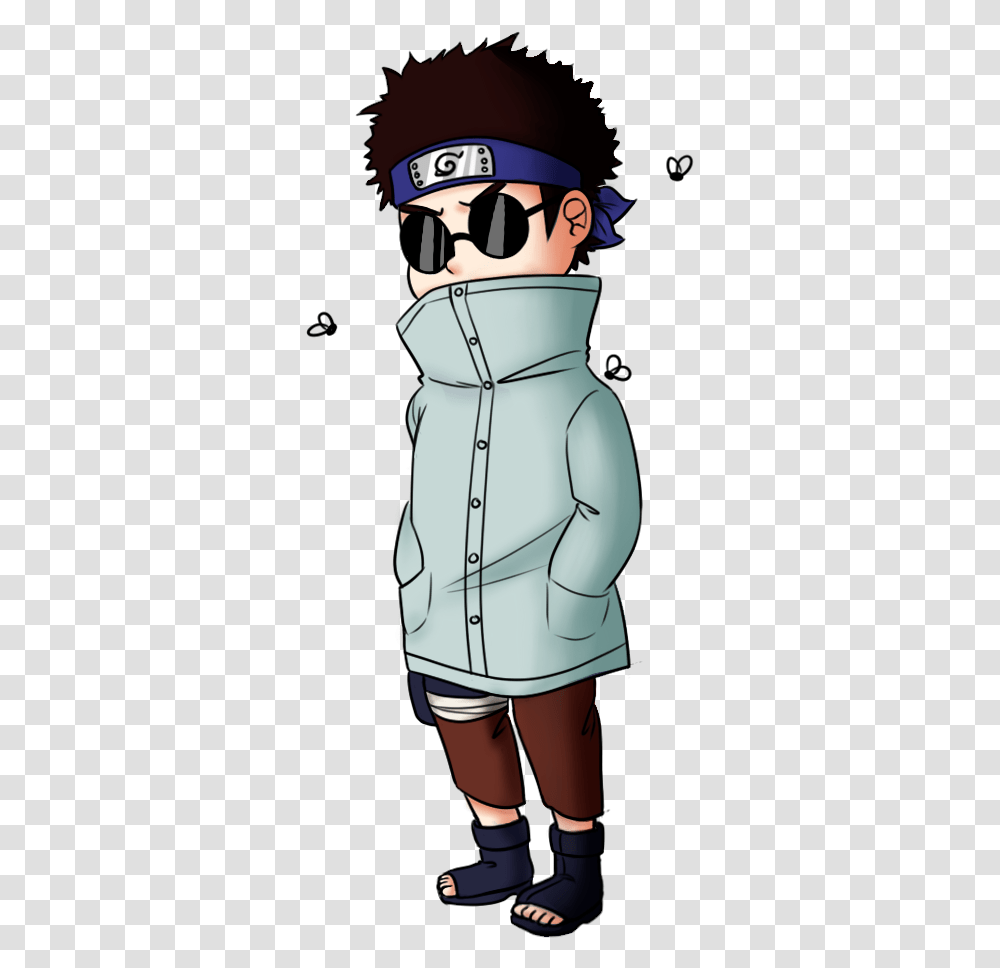 Little Shino In Naruto, Shirt, Person, Sunglasses Transparent Png