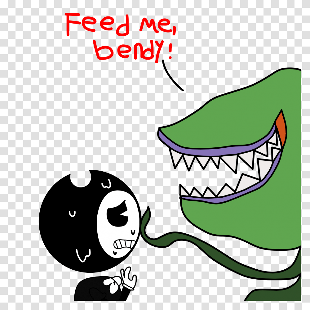 Little Shop Of Horrors Bendy And The Ink Machine My Bendy, Label, Word Transparent Png