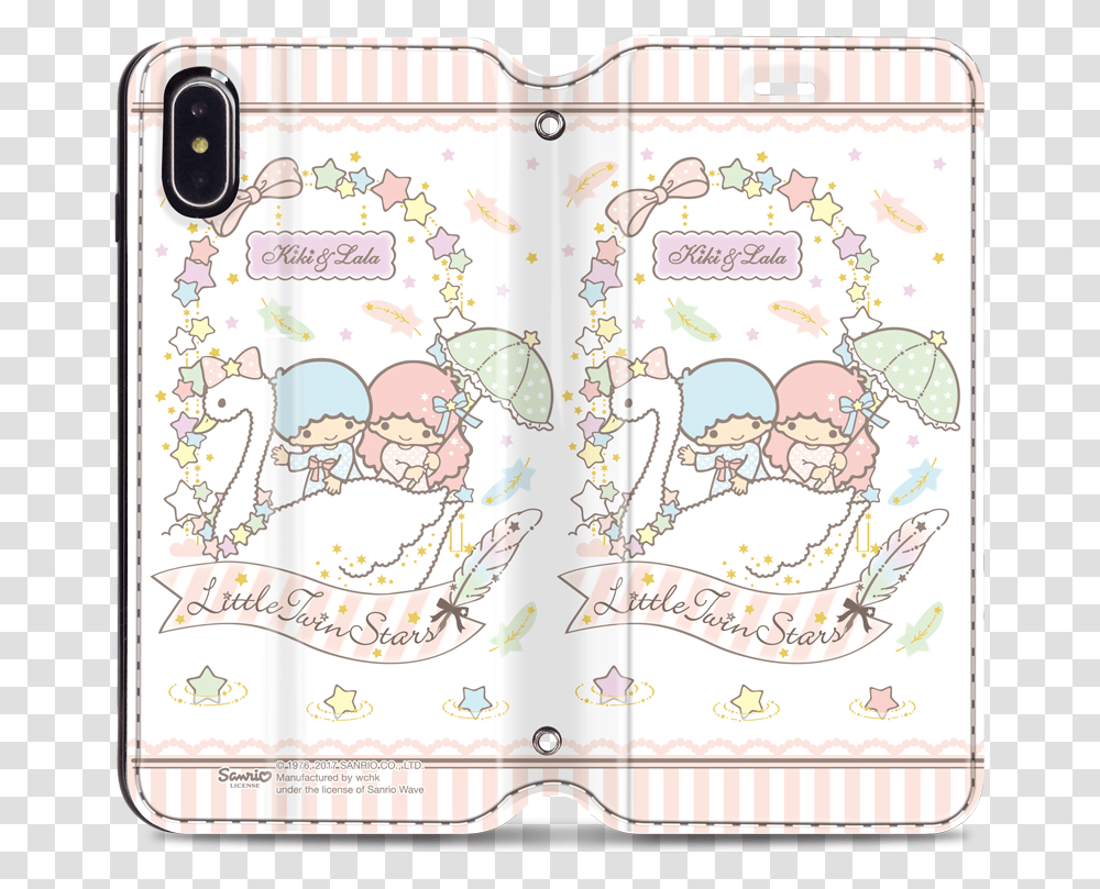 Little Twin Stars Leather Flip Case Mobile Phone Case, Text, Diary, Page, Id Cards Transparent Png