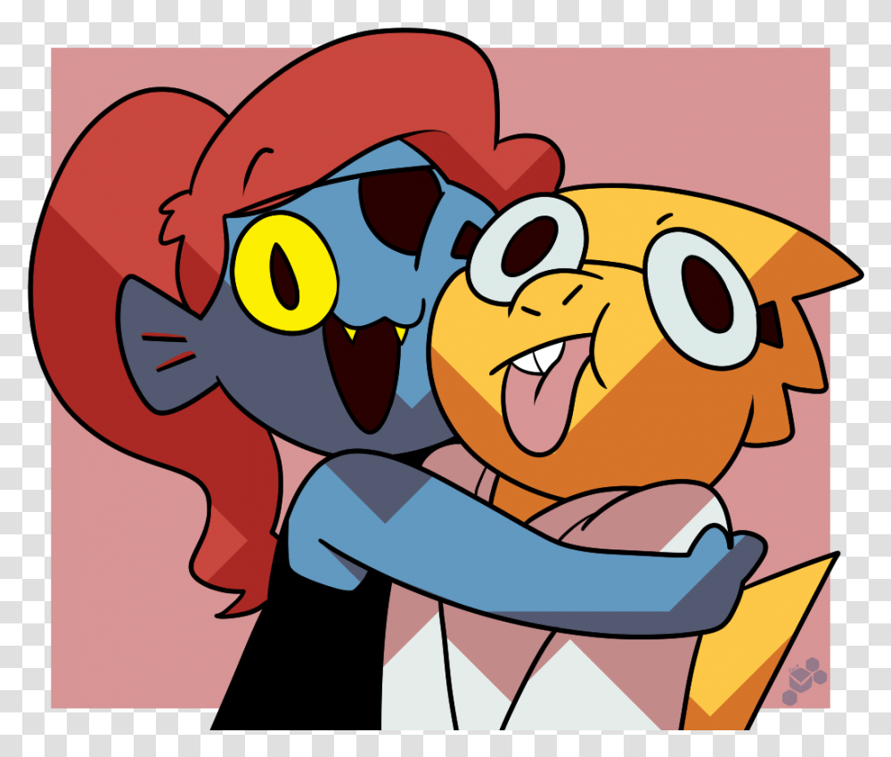 Little Undyne And Alphys Fictional Character, Art, Graphics, Sunglasses, Accessories Transparent Png