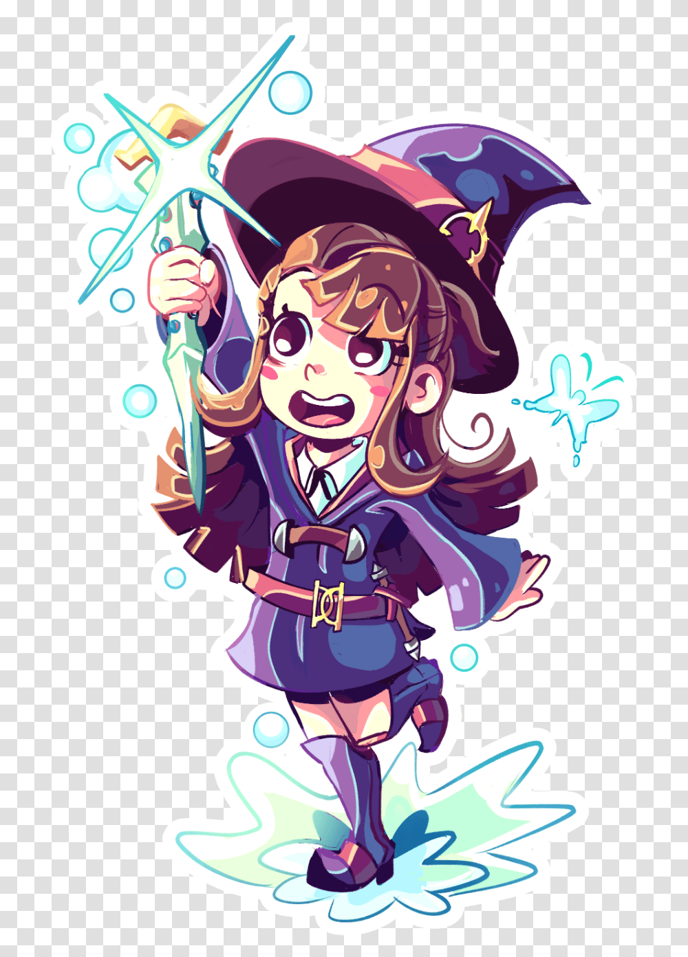 Little Witch Academia Akko Art, Person, Doodle, Drawing Transparent Png