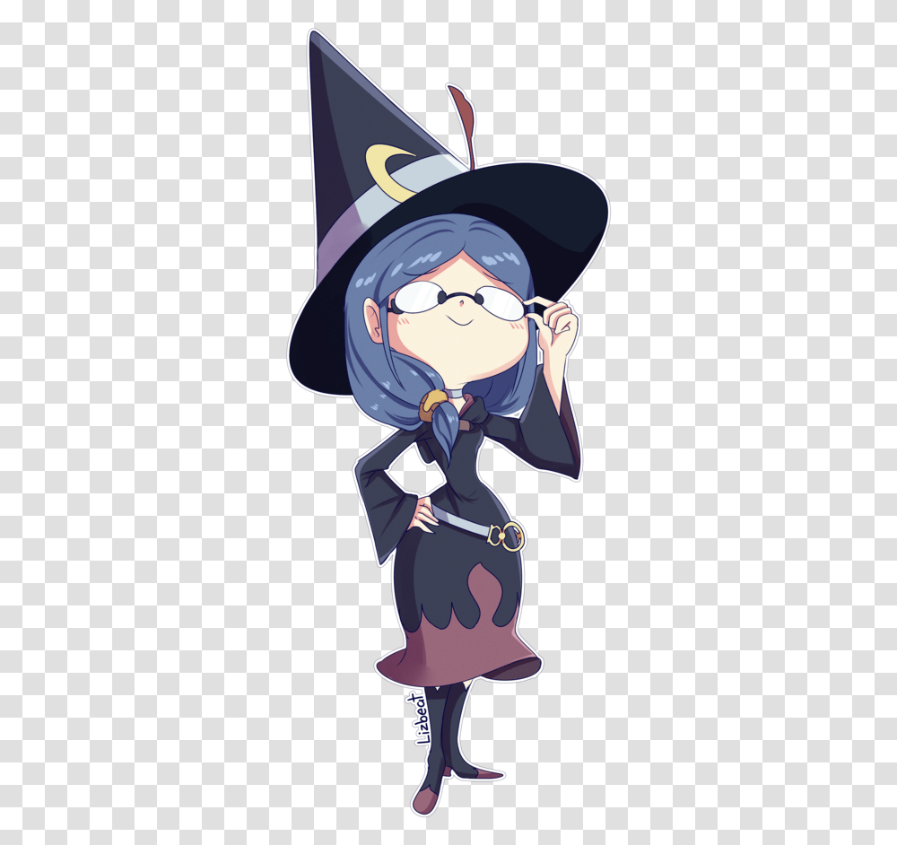 Little Witch Academia Ursula Chibi, Person, Book, Glasses Transparent Png