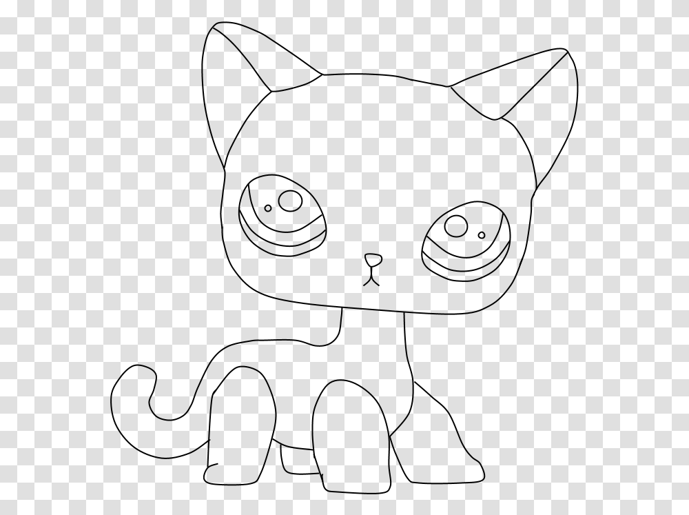 Littlest Pet Shop Animals Clipart Lps Cat Coloring Pages, Gray, World Of Warcraft Transparent Png