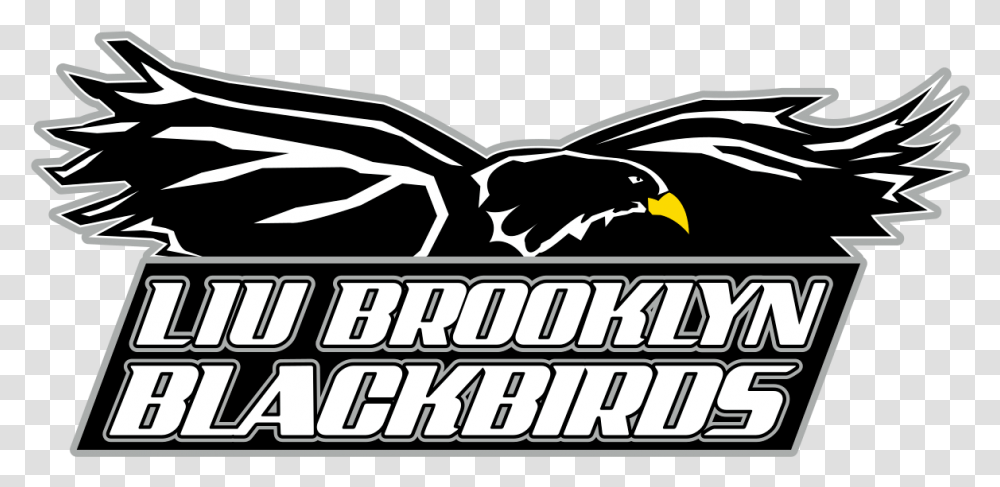 Liu Brooklyn Pulls Out Of Tri Meet With Rutgers Brown Liu Brooklyn Blackbirds Logo, Animal, Stencil Transparent Png
