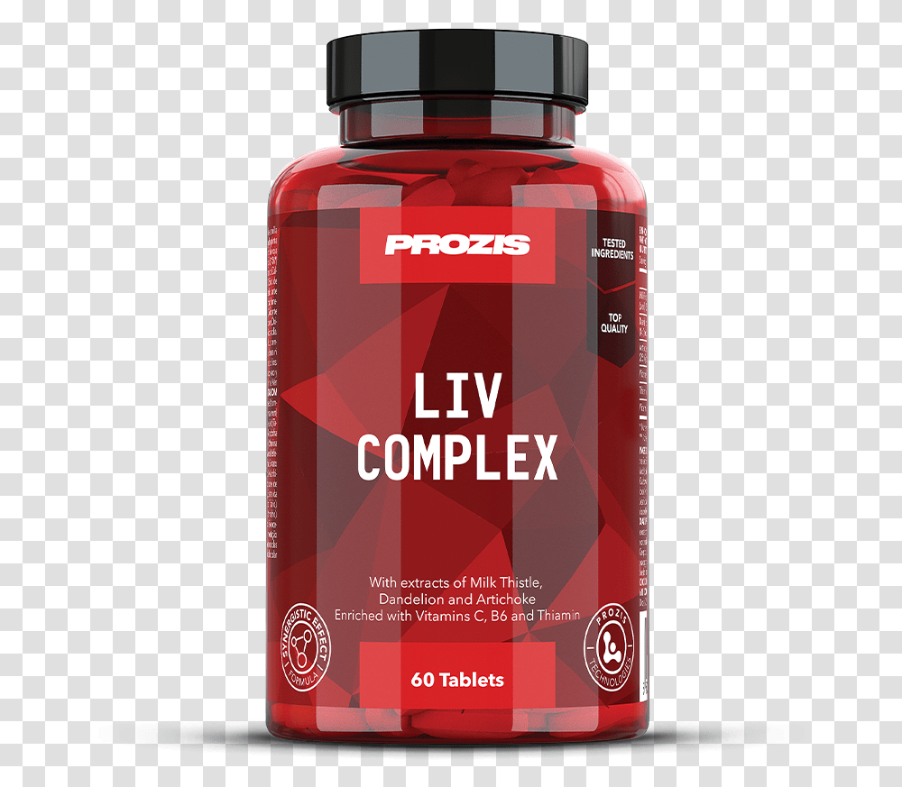 Liv Complex 60 Tabs Vitamin, Bottle, Jar, Medication, First Aid Transparent Png