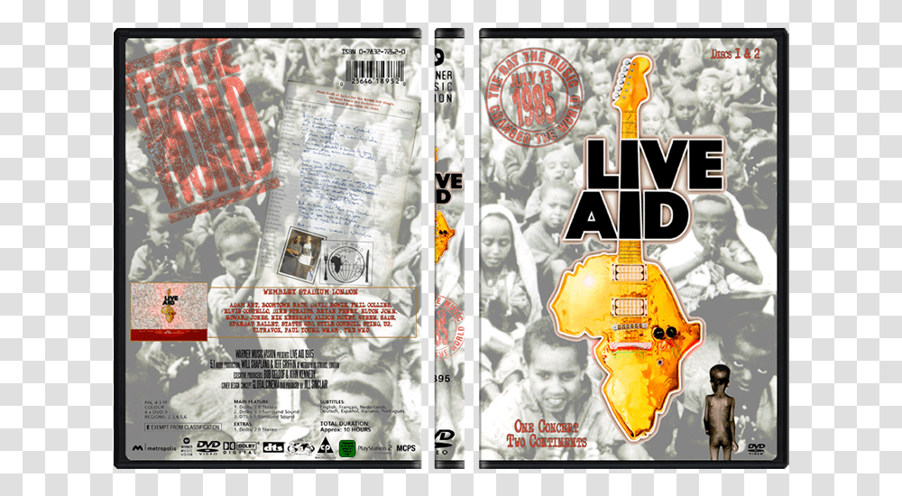 Live Aid Dvd Cover, Person, Human, Poster, Advertisement Transparent Png