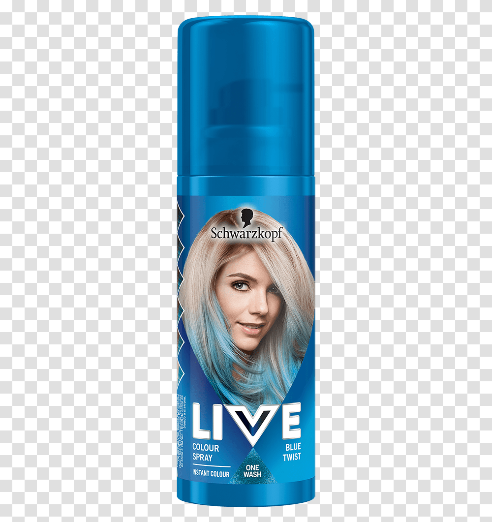 Live Colour Hair Dye From Schwarzkopf Schwarzkopf Live Colour Spray, Blonde, Woman, Girl, Female Transparent Png