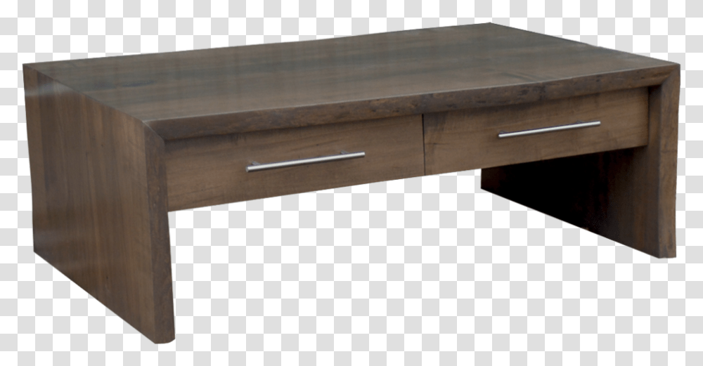 Live Edge Waterfall Coffee Table Coffee Table Waterfall Edge, Furniture, Tabletop, Drawer, Desk Transparent Png