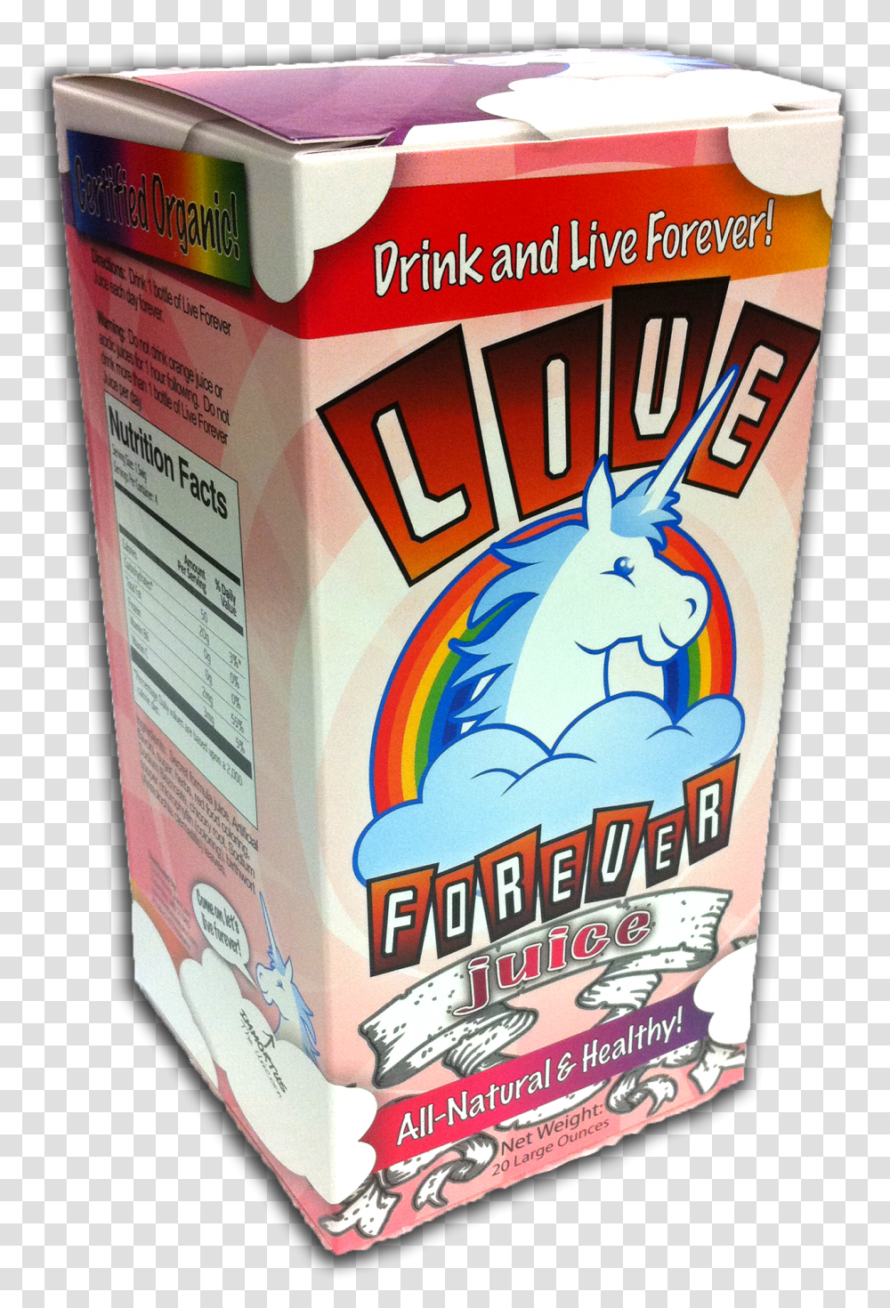 Live Forever Juice 3d Box Juice, Food, Plant, Grain, Produce Transparent Png