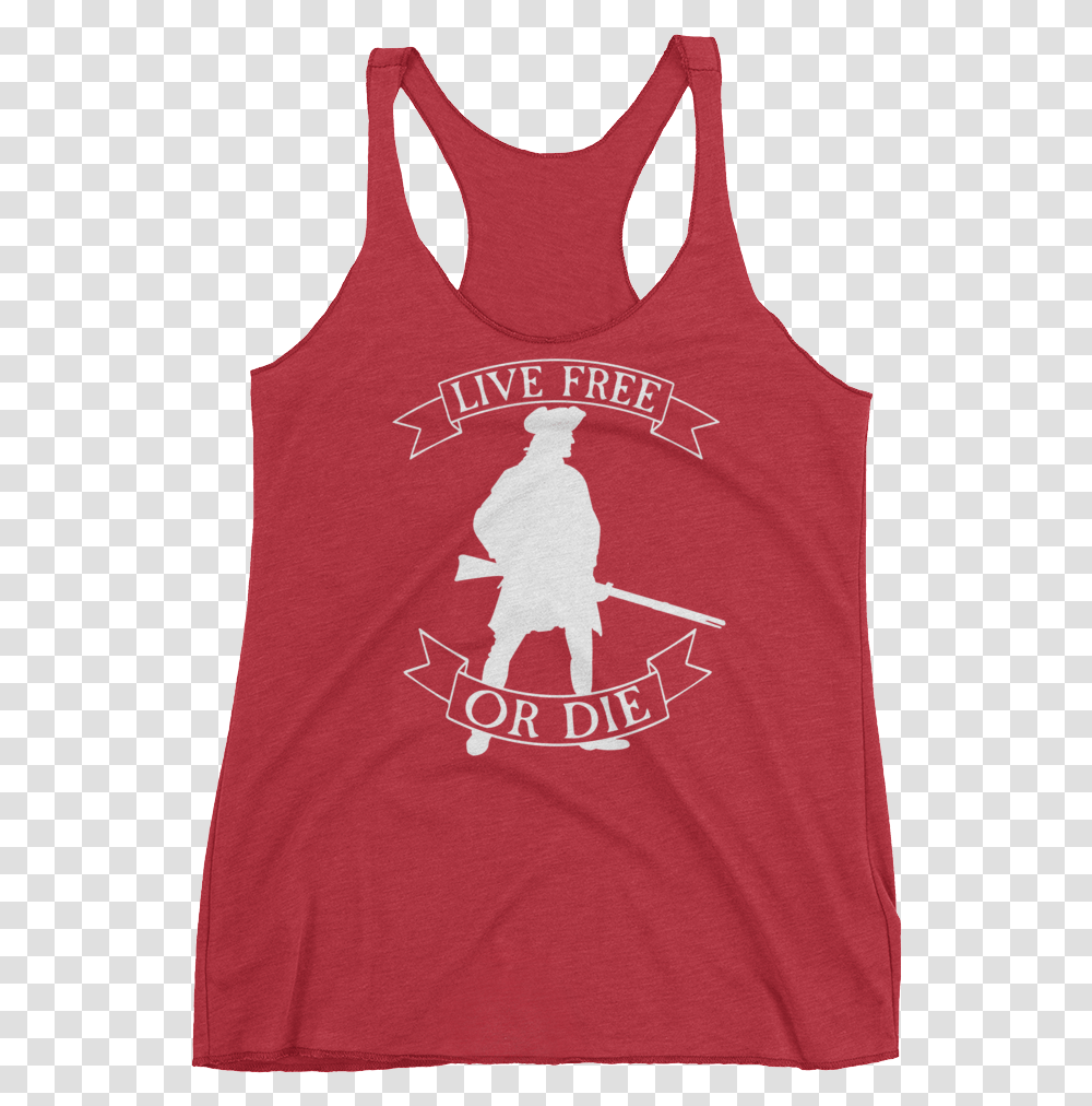 Live Free Or Die Minuteman White Mockup Flat Front Sleeveless Shirt, Apparel, Tank Top, T-Shirt Transparent Png