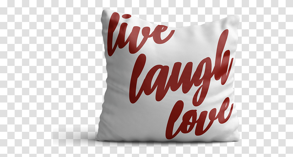 Live Laugh Love Cushion, Pillow Transparent Png