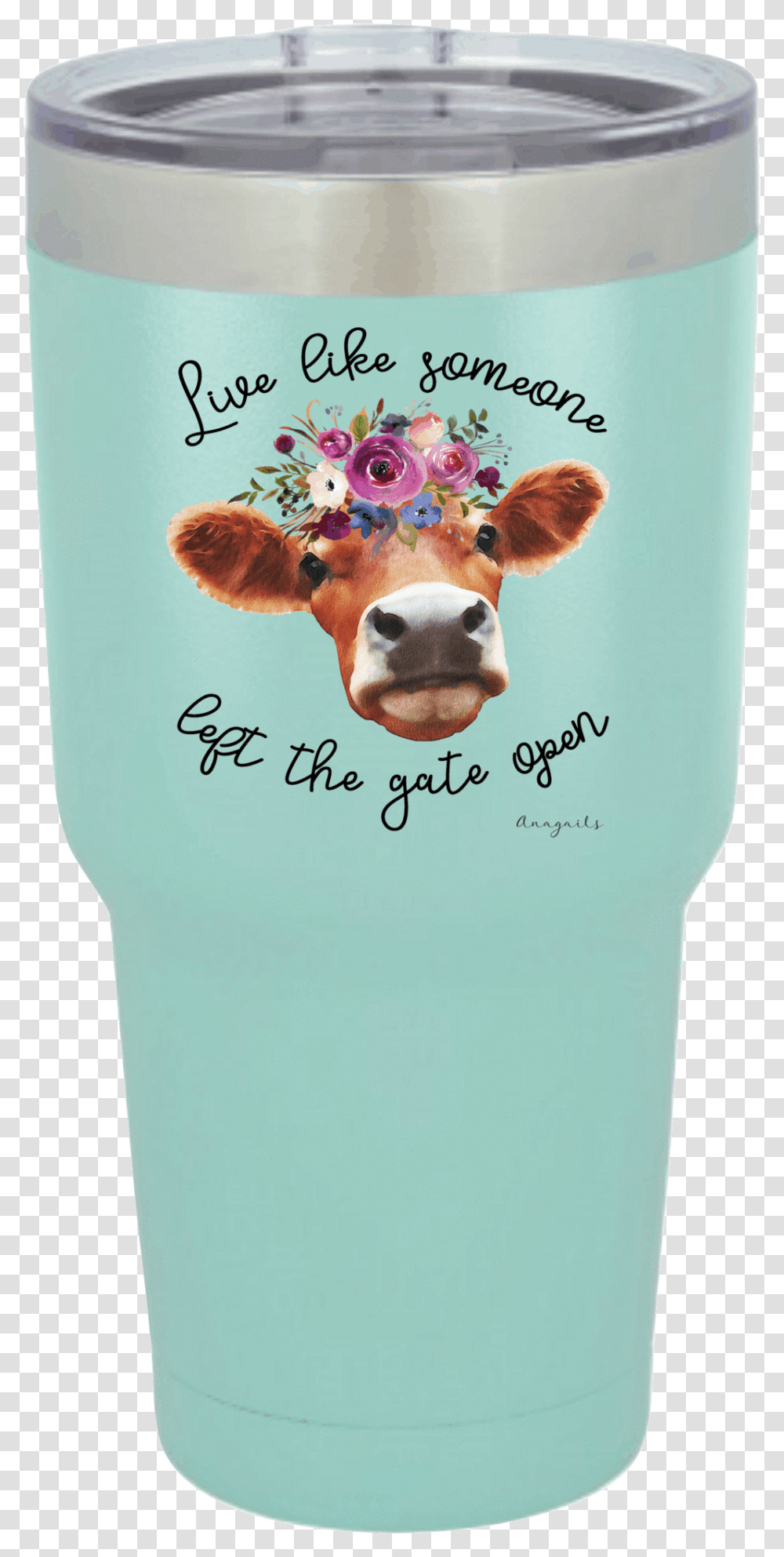 Live Like Someone Left The Gate Open Cow Decal, Cattle, Mammal, Animal, Dairy Cow Transparent Png