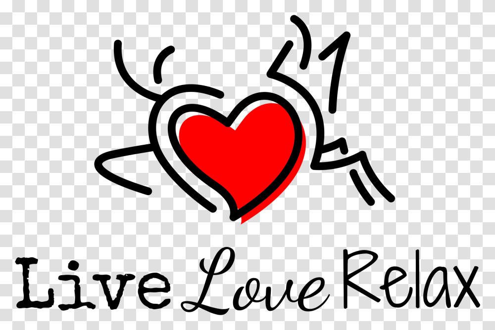 Live Love Relax, Heart, Cushion Transparent Png