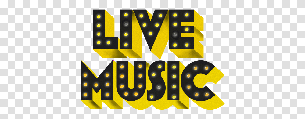 Live Music 5 Image El Jardn Caf, Pac Man, Text, Scoreboard, Alphabet Transparent Png