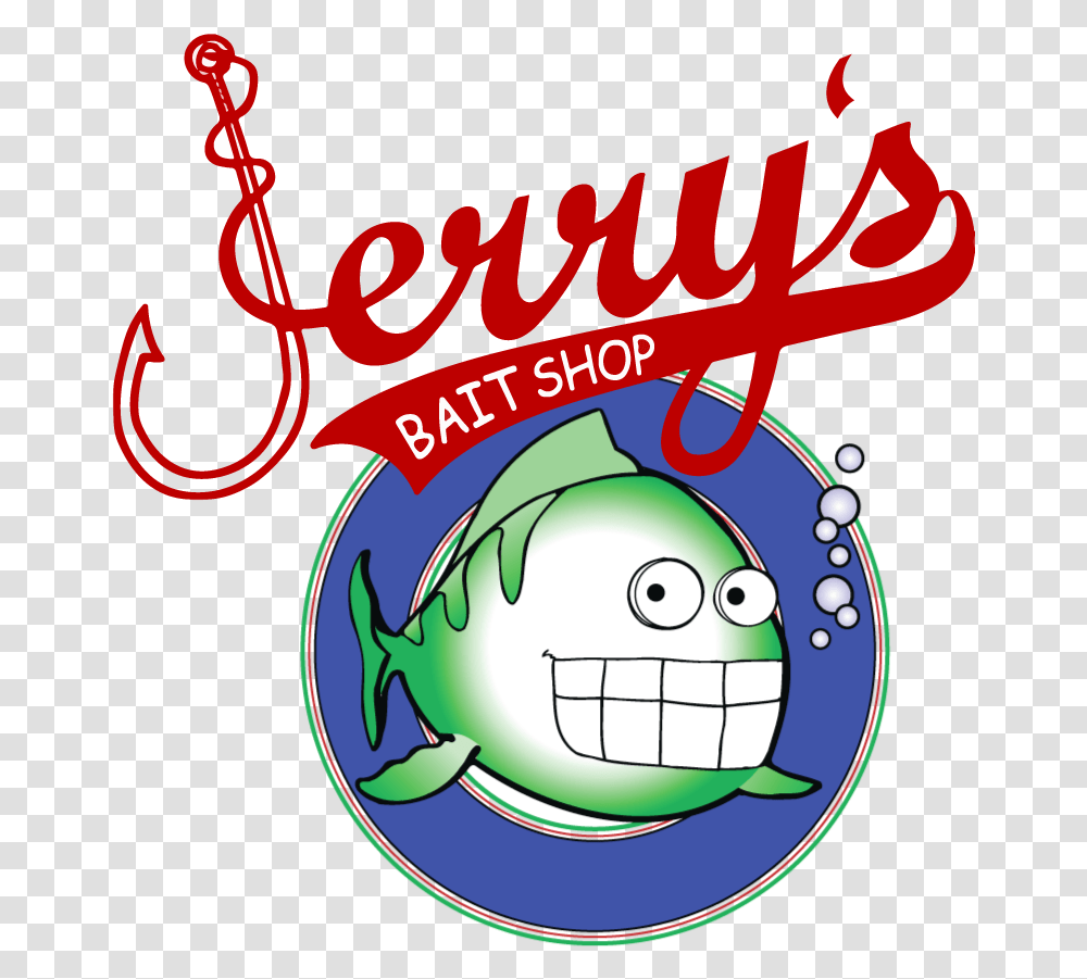 Live Music And Great Pizza Amp Eats Jerry's Bait Shop Logo, Poster, Advertisement, Sphere Transparent Png