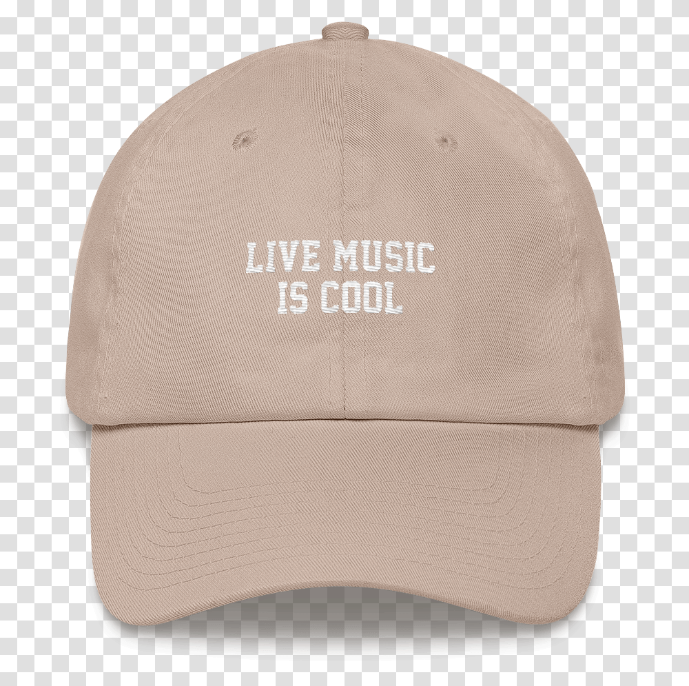 Live Music Is Cool Link In Bio White, Apparel, Baseball Cap, Hat Transparent Png
