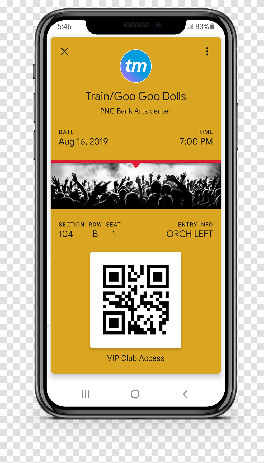 Live Nation Mobile Ticket Confirmation, Mobile Phone, Electronics, Cell Phone, QR Code Transparent Png