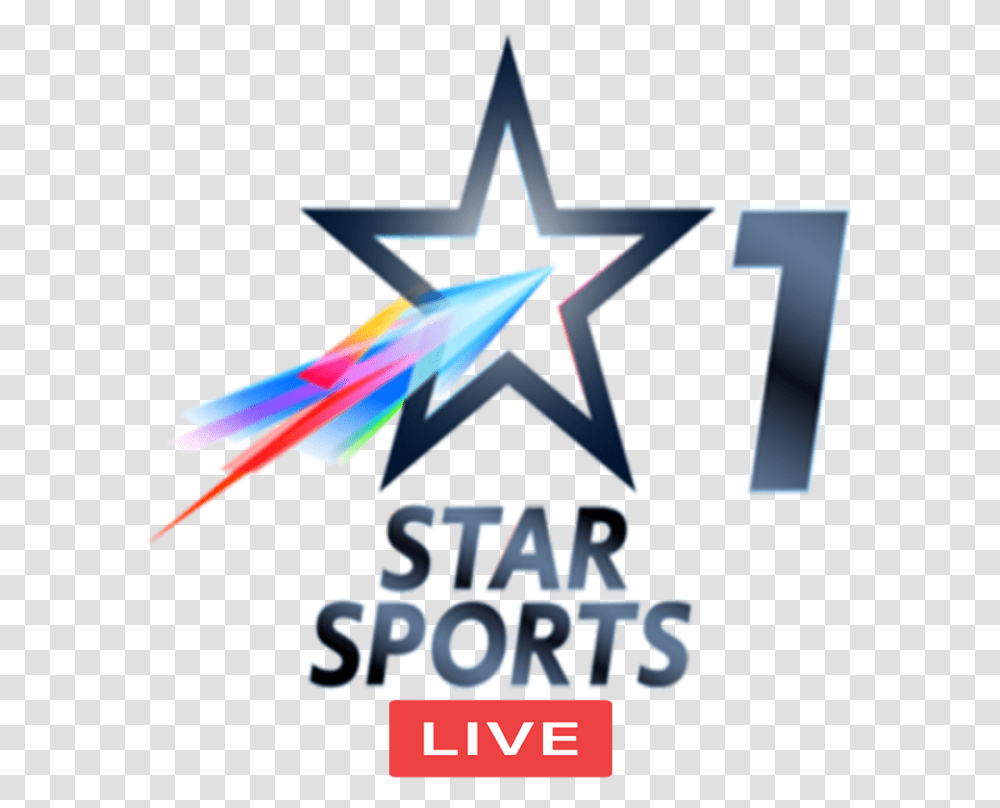 Live Streaming Star Sports Live, Cross, Star Symbol Transparent Png