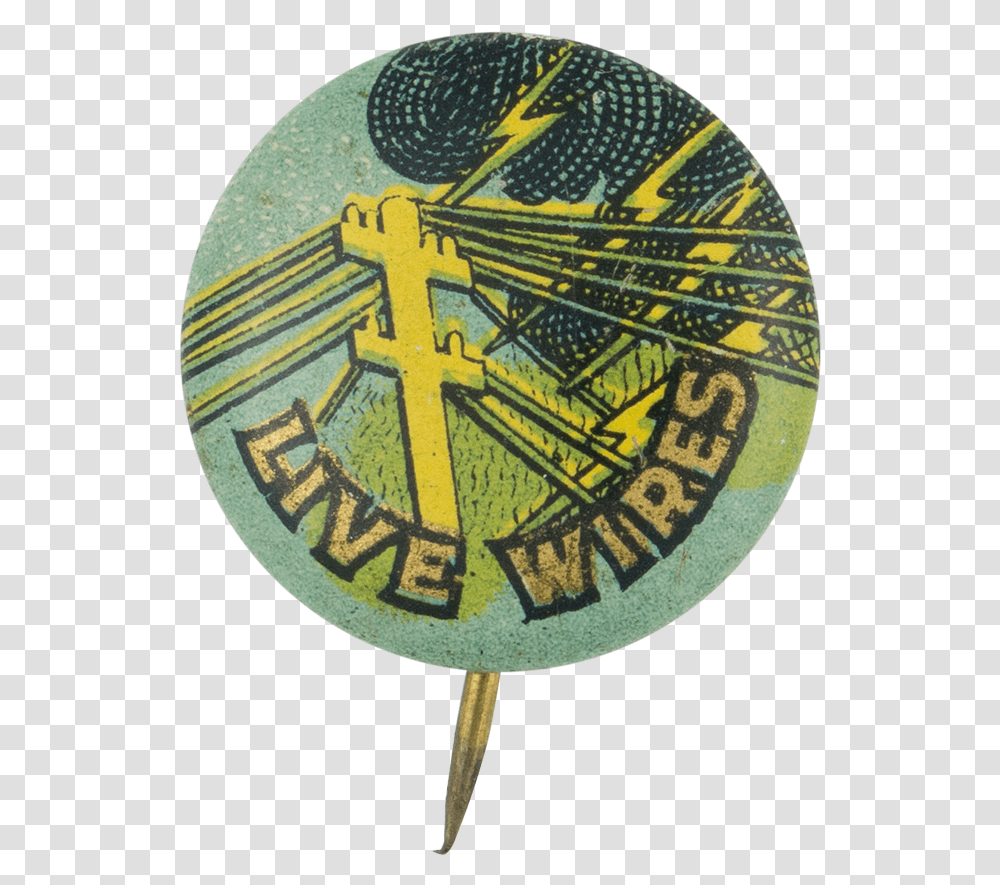 Live Wires Cause Button Museum Emblem, Logo, Trademark, Rug Transparent Png
