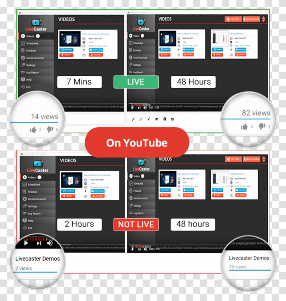 Livecaster 3 Software Livecaster, Electronics, Computer, Screen Transparent Png