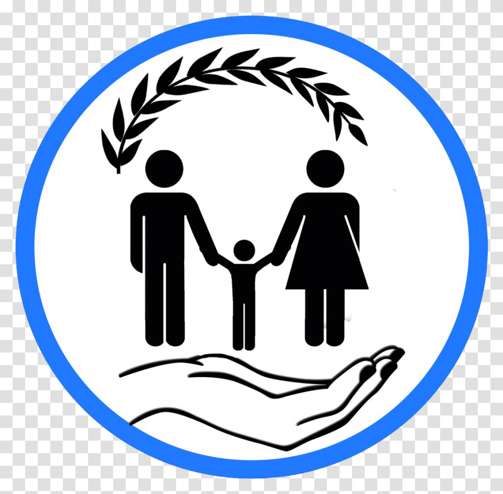 Livelihood Program Clipart Background Family Family Background, Symbol, Logo, Trademark, Hand Transparent Png