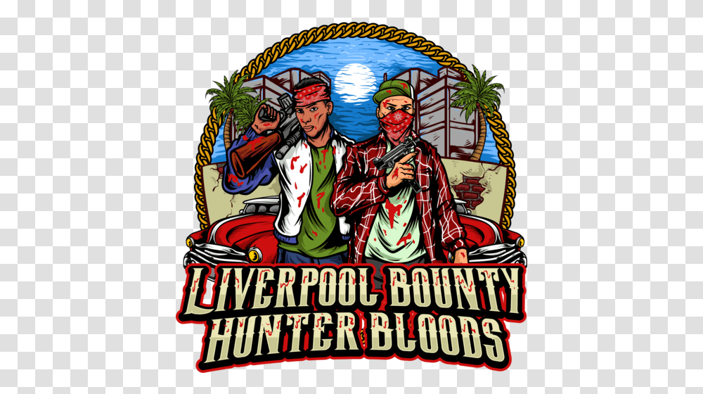 Liverpool Bounty Hunter Bloods Language, Person, Poster, Advertisement, Art Transparent Png