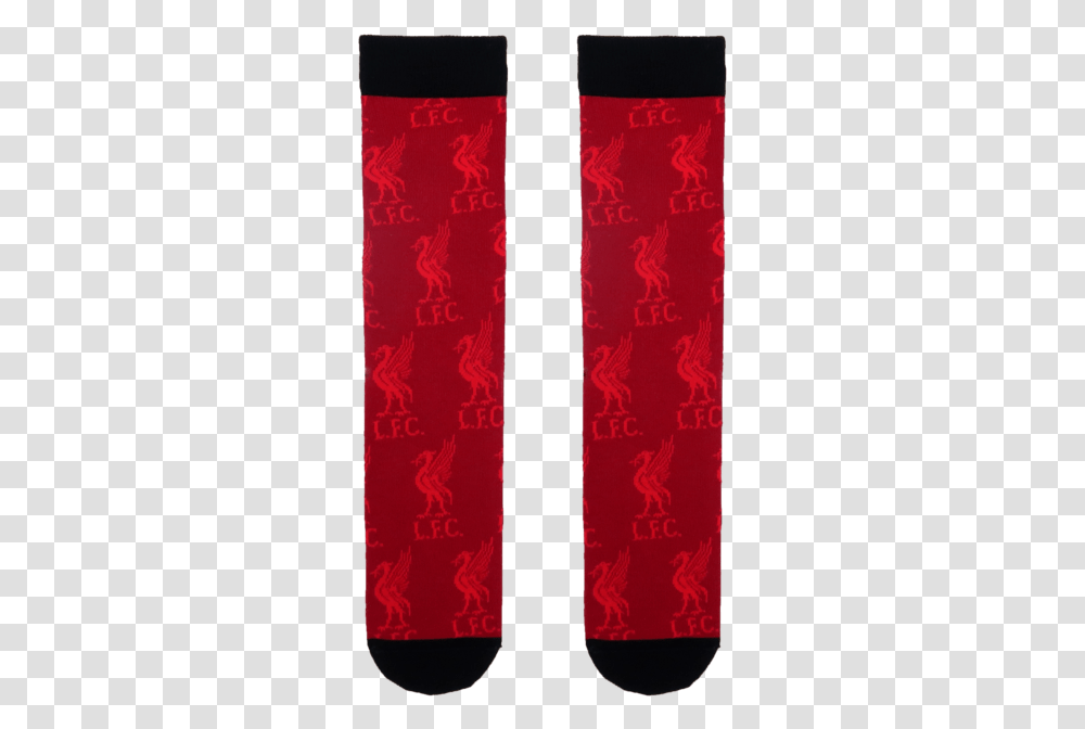 Liverpool Fc All Over Print Logo Socks In Red Liverpool Socks, Clothing, Apparel, Scarf, Book Transparent Png
