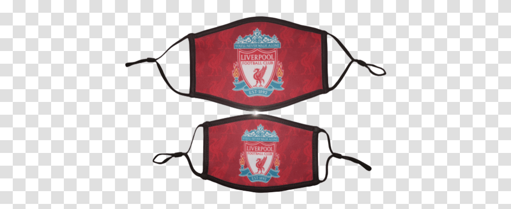 Liverpool Fc Face Mask Decorative, Label, Text, Meal, Symbol Transparent Png