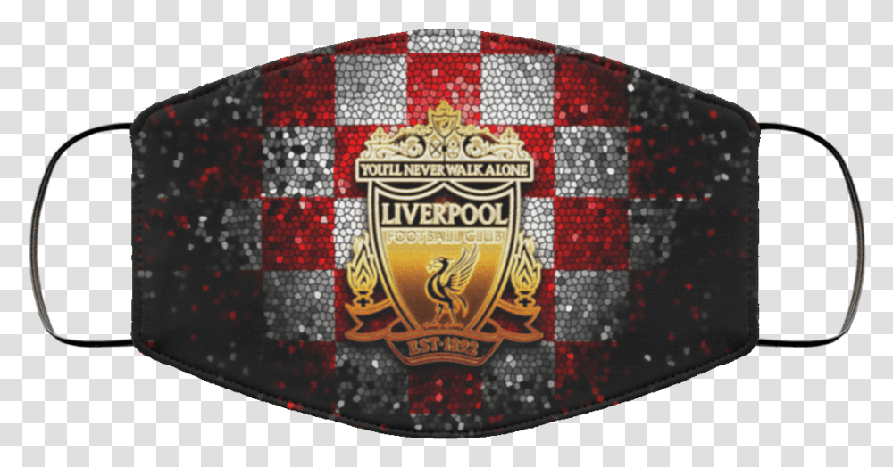 Liverpool Fc Glitter Logo Premier Color Street Face Mask, Armor, Shield, Rug, Symbol Transparent Png