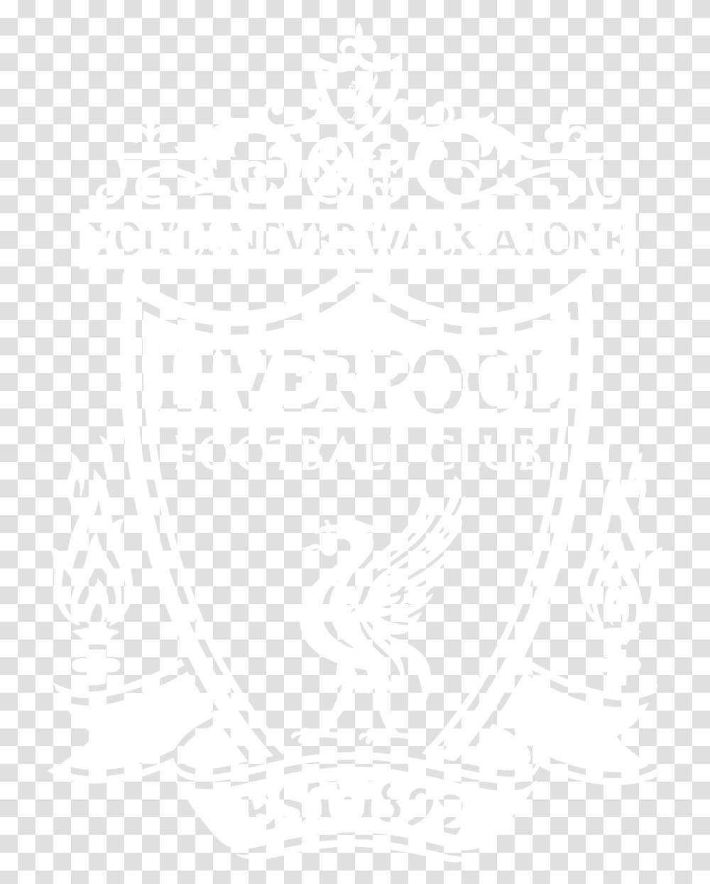 Liverpool Fc Wallpaper Iphone Liverpool Logo White, Symbol, Trademark, Emblem, Badge Transparent Png