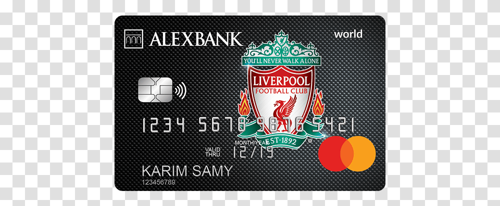 Liverpool Fc World Credit Card, Label Transparent Png