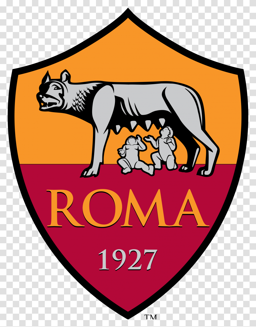 Liverpool Logo 2018 Roma Fc Logo, Label, Text, Symbol, Animal Transparent Png