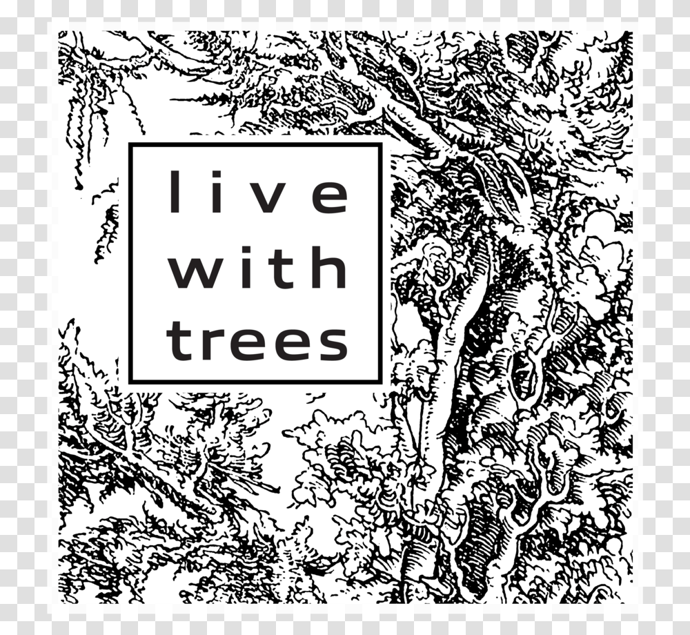 Livewithtrees Logo Square Illustration, Doodle, Drawing, Plant Transparent Png