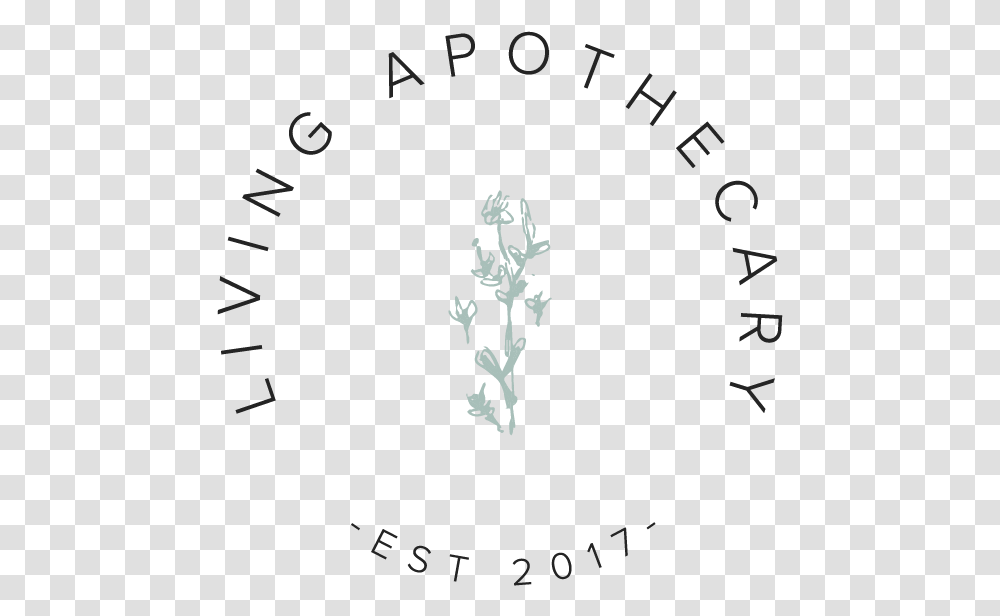 Living Apothecary Submark Logos Dark Grey Sage, Analog Clock, Trademark, Poster Transparent Png