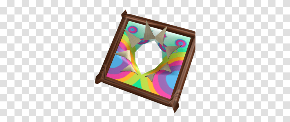 Living Art Psychadelic Pop Roblox Wikia Fandom Picture Frame, Triangle, Crystal, Accessories, Accessory Transparent Png