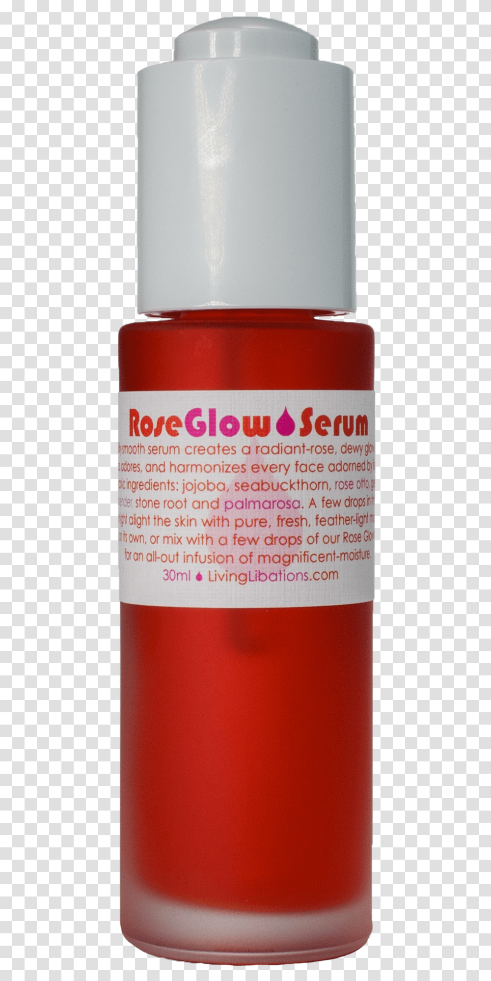 Living Libations Rose Glow Serum 30ml UkClass Lazyload Serum, Bottle, Beer, Alcohol, Beverage Transparent Png