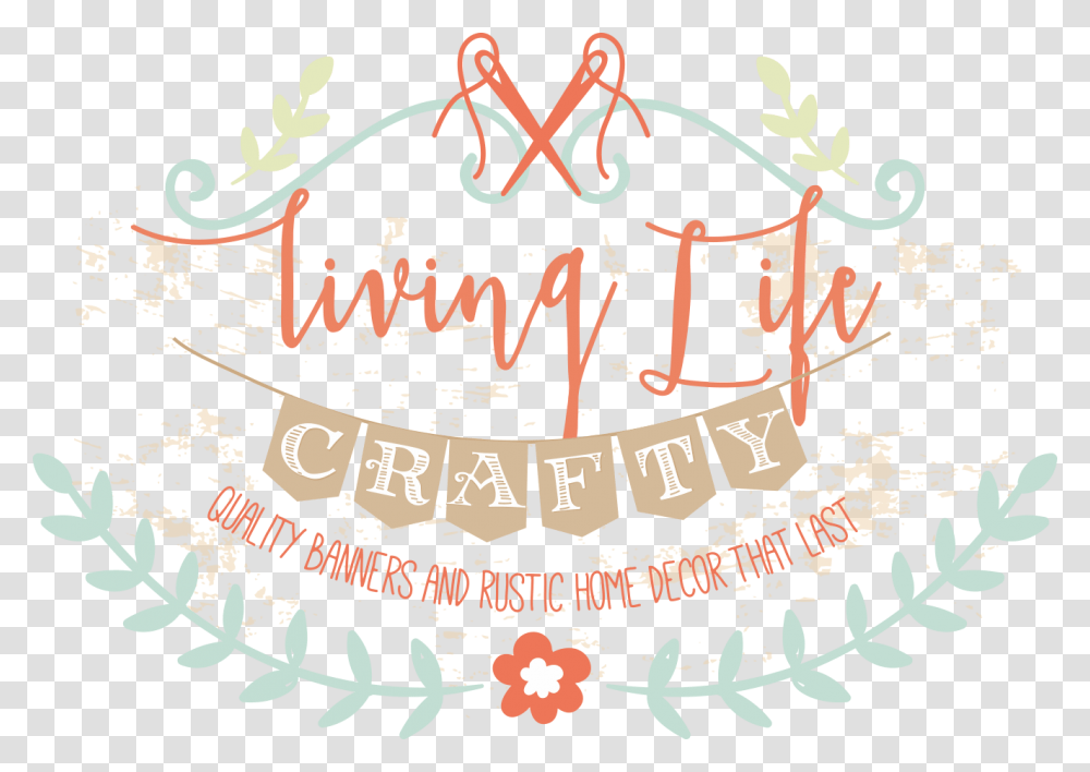 Living Life Crafty Calligraphy, Poster, Advertisement, Flyer Transparent Png