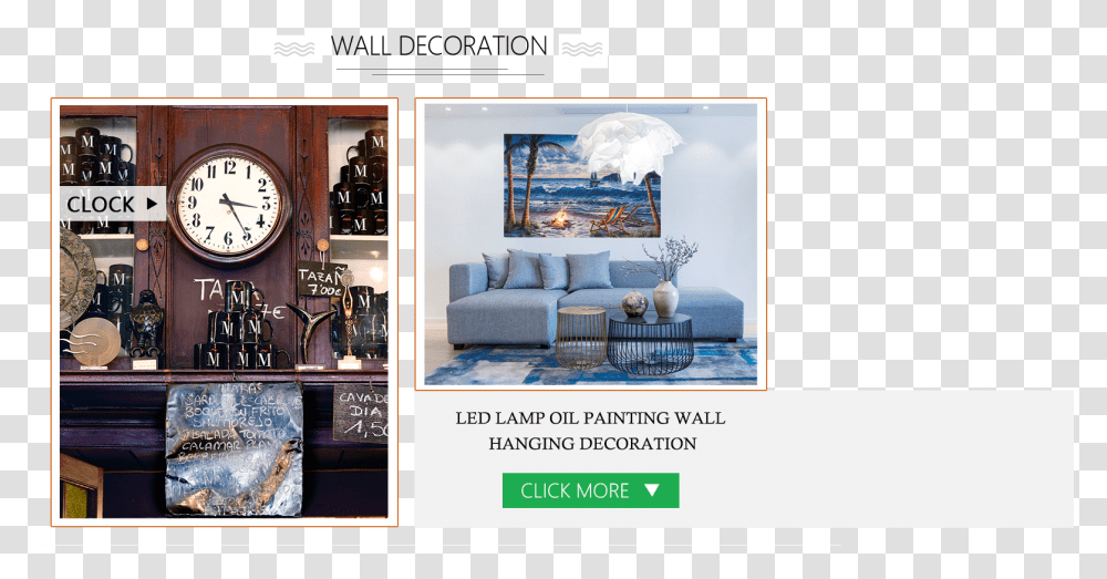 Living Room, Advertisement, Poster, Collage, Clock Tower Transparent Png