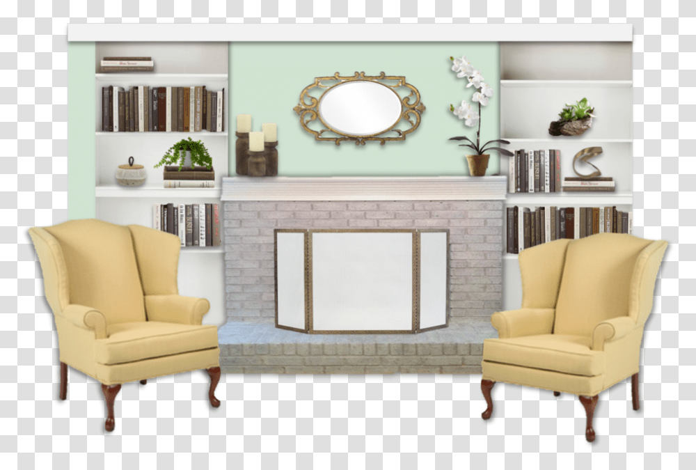Living Room Design Board Club Chair, Furniture, Indoors, Screen, Electronics Transparent Png