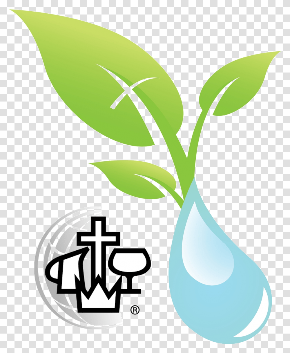 Living Water Church Christian And Missionary Alliance Logo, Plant, Vegetable, Food, Droplet Transparent Png