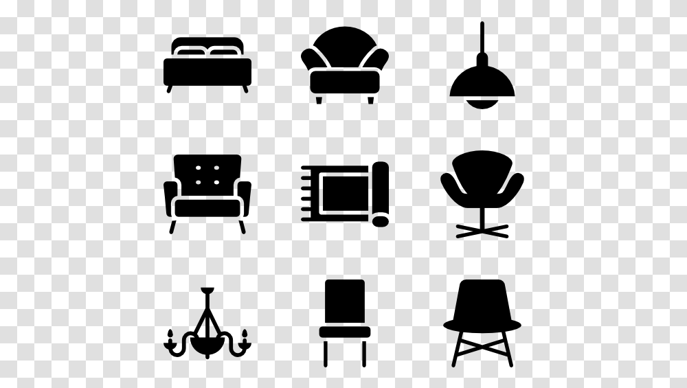 Livingroom Icon Packs Furniture Icon, Gray, World Of Warcraft Transparent Png